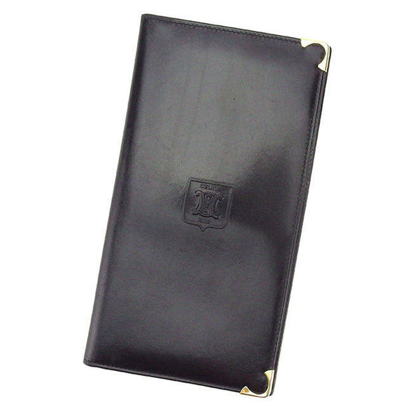 Celine Wallet Black Macadam Long Leather - Picture 1 of 6